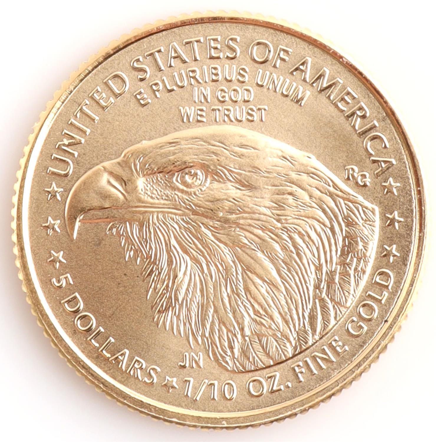 1/10TH OZ GOLD AMERICAN EAGLE BU COIN 2023