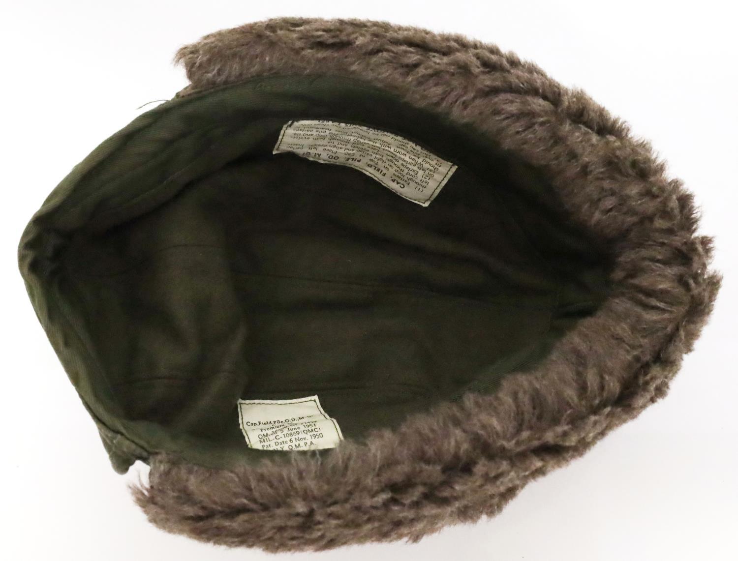 8 WWII US GI ARMY FIELD GEAR & COLD WEATHER CAP