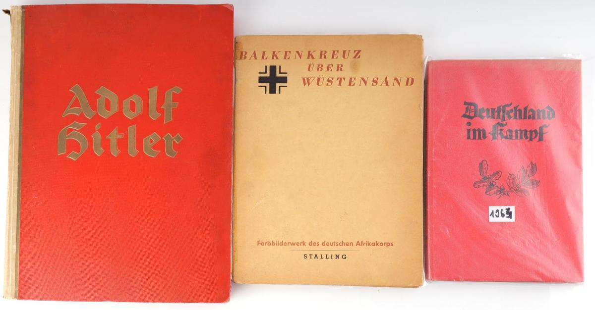 WWII GERMAN THIRD REICH HITLER CARDS & BOOKS