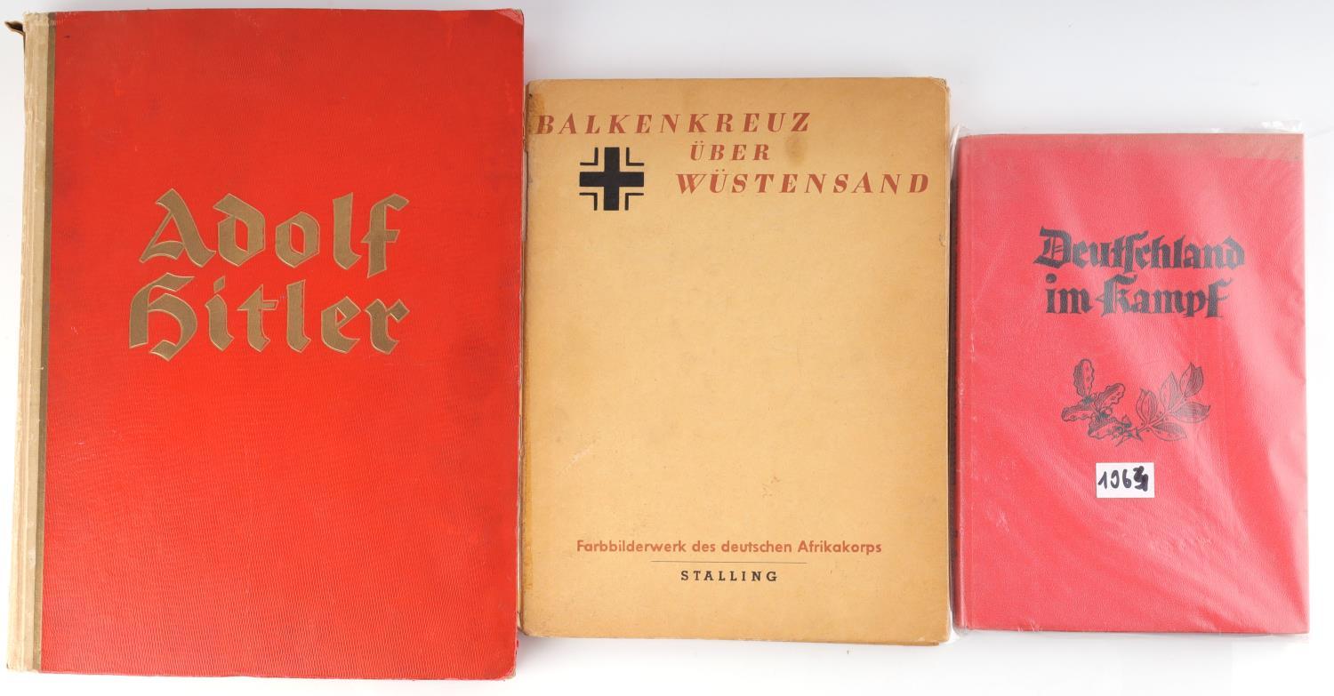 WWII GERMAN THIRD REICH HITLER CARDS & BOOKS