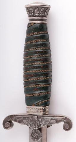 WWII GERMAN REICH LAND CUSTOMS DAGGER W SCABBARD