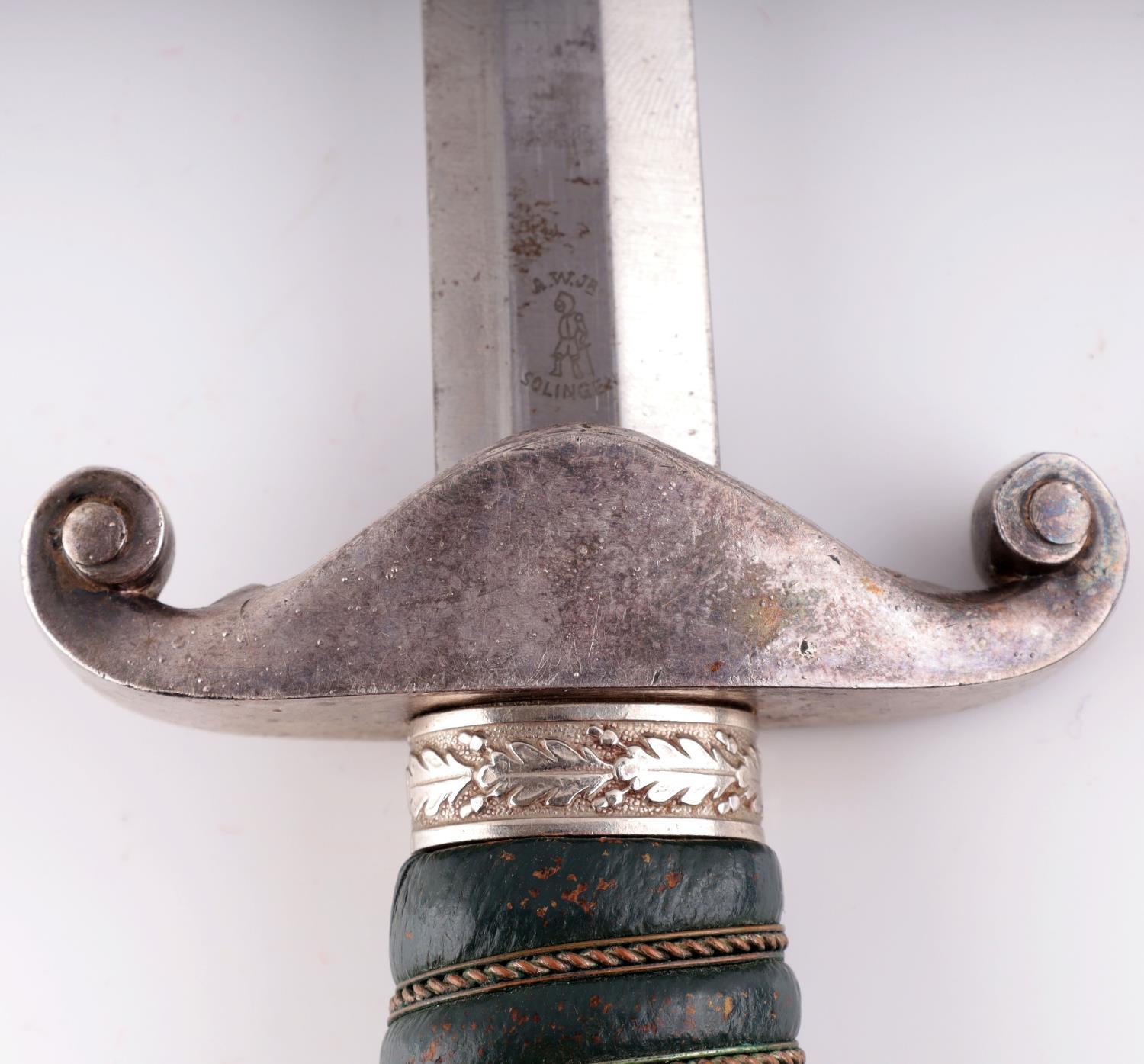 WWII GERMAN REICH LAND CUSTOMS DAGGER W SCABBARD