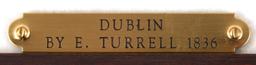 1836 MAP OF DUBLIN IRELAND BY TURRELL AND CLARKE