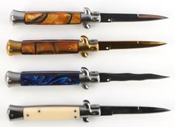 4 AKC ITALIAN SWITCHBLADE LOT NEW