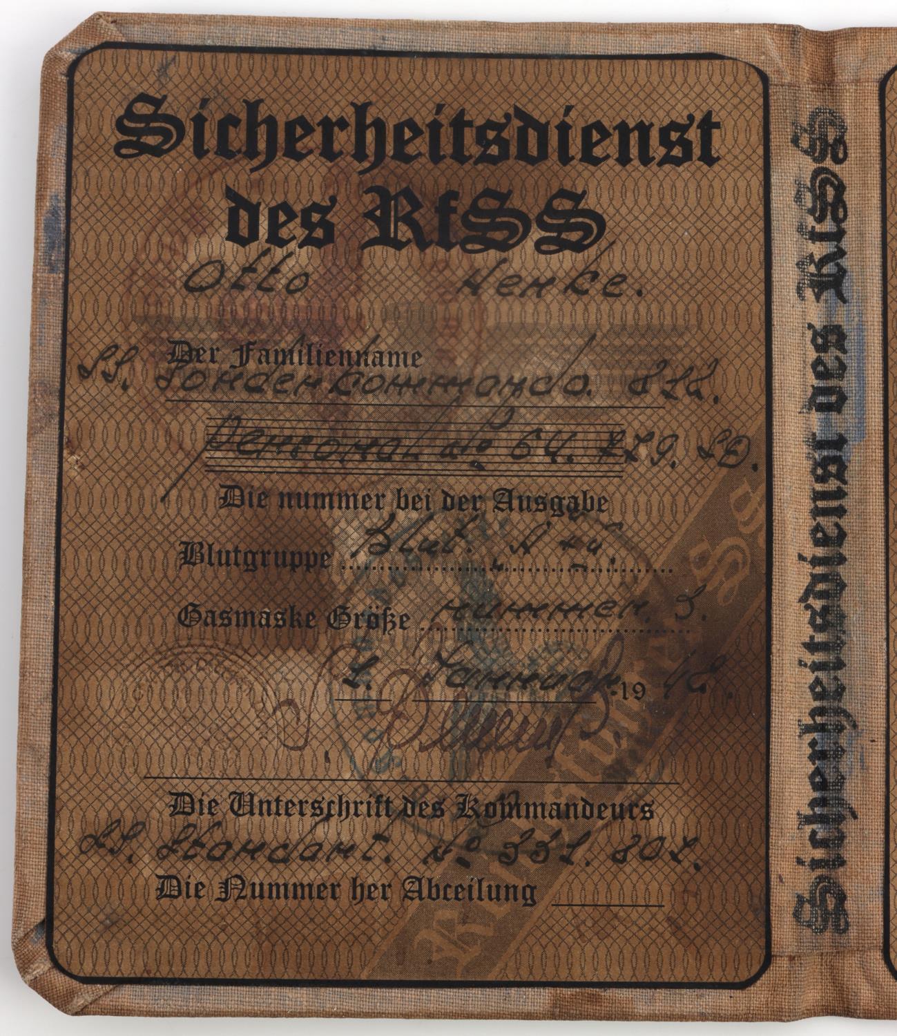 WWII GERMAN THIRD REICH AUSWISES ID BOOK LOT OF 2