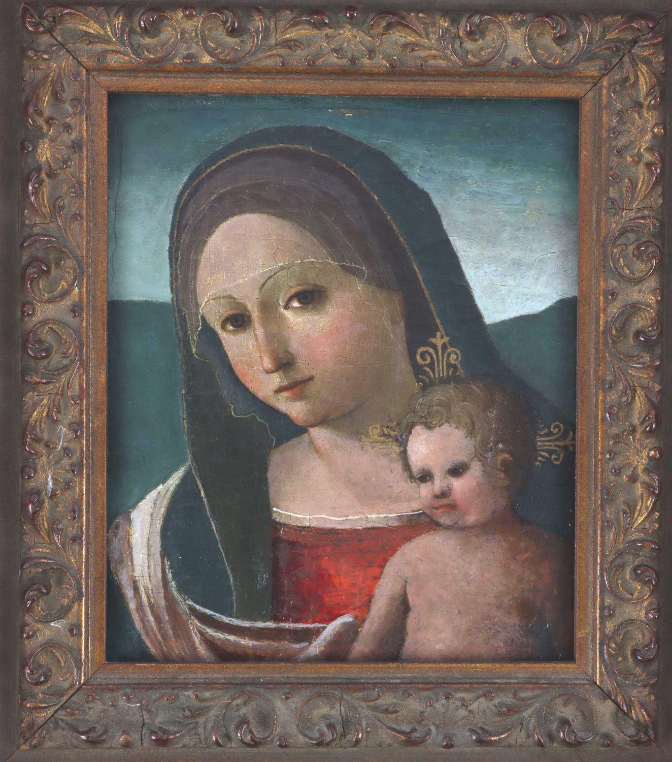 16TH 17TH CENTURY ITALIAN BAROQUE MADONNA & CHILD