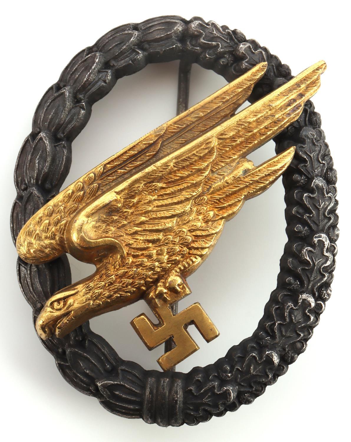 WWII GERMAN LUFTWAFFE PARATROOPER BADGE