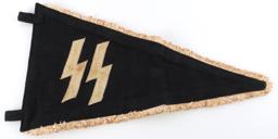 WWII GERMAN THIRD REICH SS PENNANT FLAG