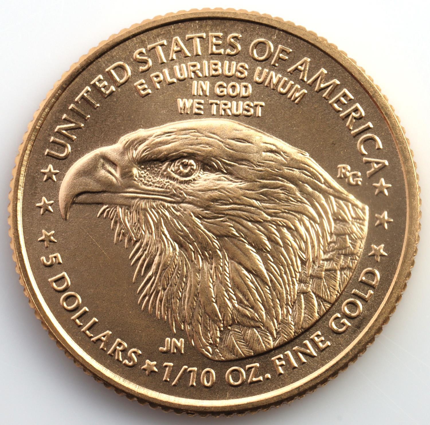 1/10TH OZ GOLD AMERICAN EAGLE COIN