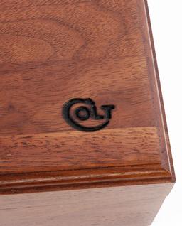 2 WOODEN COLT DUAL REVOLVER PRESENTATION BOX LOT