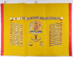UNITED KINGDOM GORDON HIGHLANDERS REGIMENT FLAG