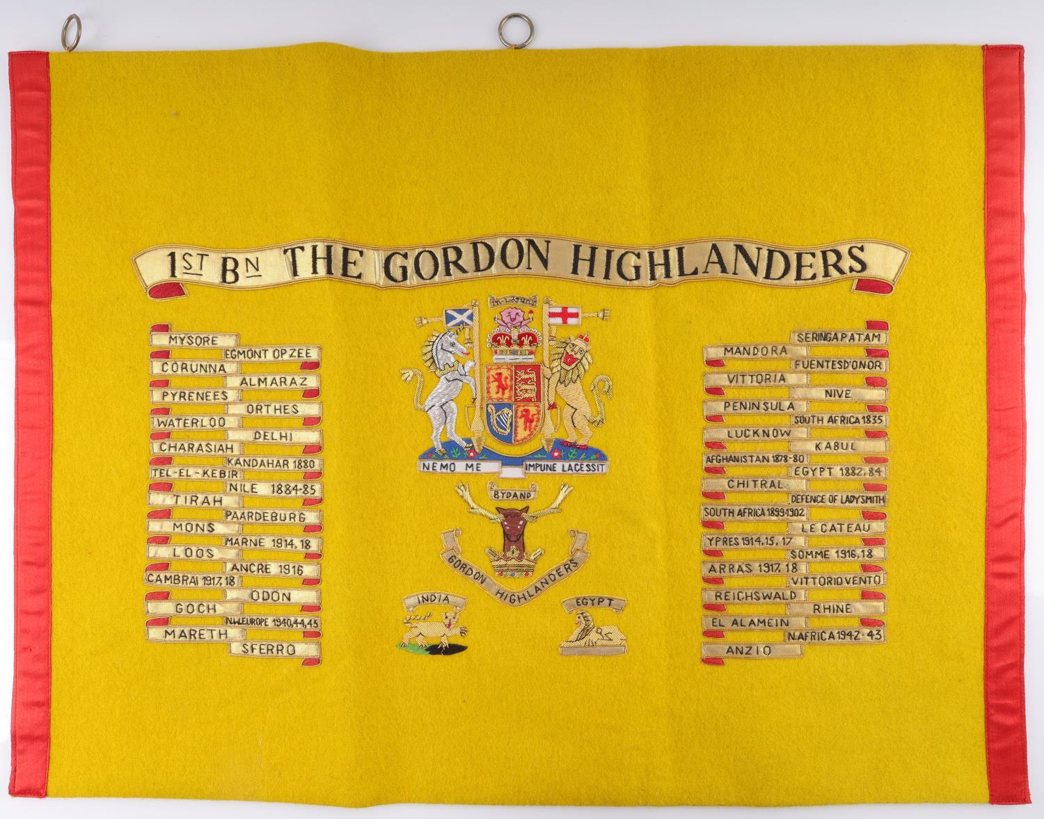 UNITED KINGDOM GORDON HIGHLANDERS REGIMENT FLAG