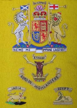 UNITED KINGDOM GORDON HIGHLANDERS REGIMENT FLAG