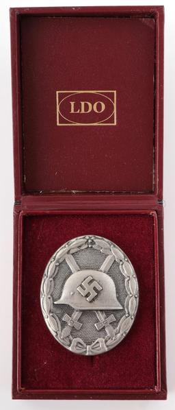 WWII GERMAN THIRD REICH SILVER WOUND BADGE