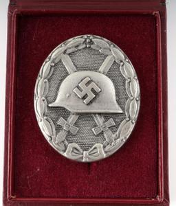 WWII GERMAN THIRD REICH SILVER WOUND BADGE
