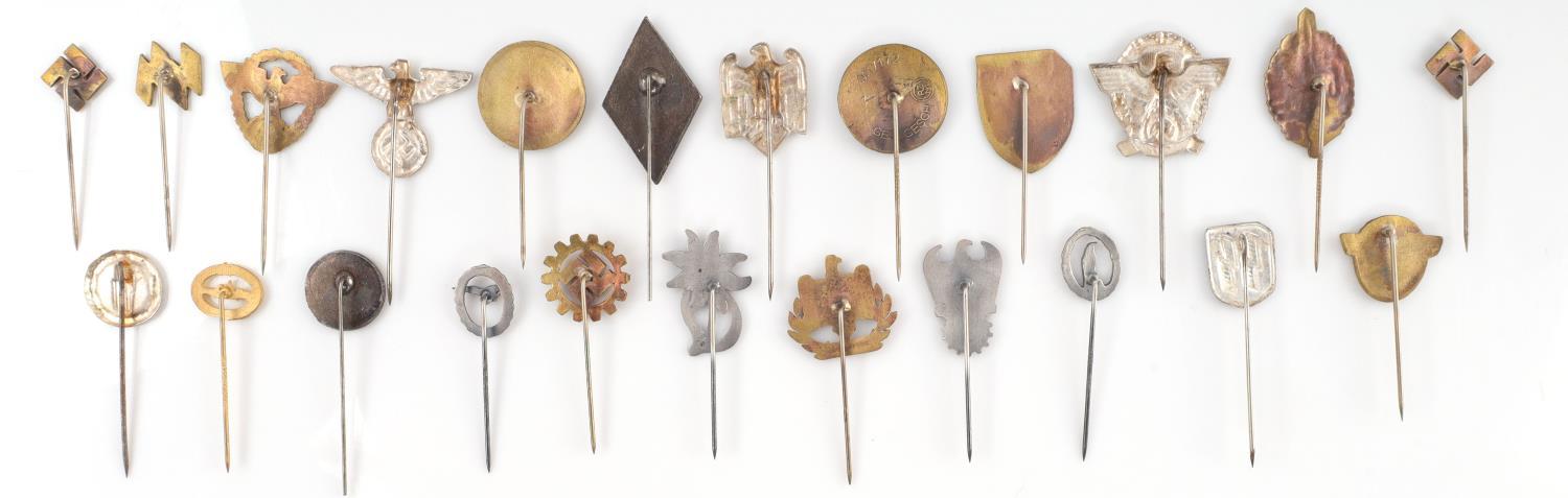 WWII KRIEGSMARINE SS AUSWEIS VARIETY OF STICK PINS
