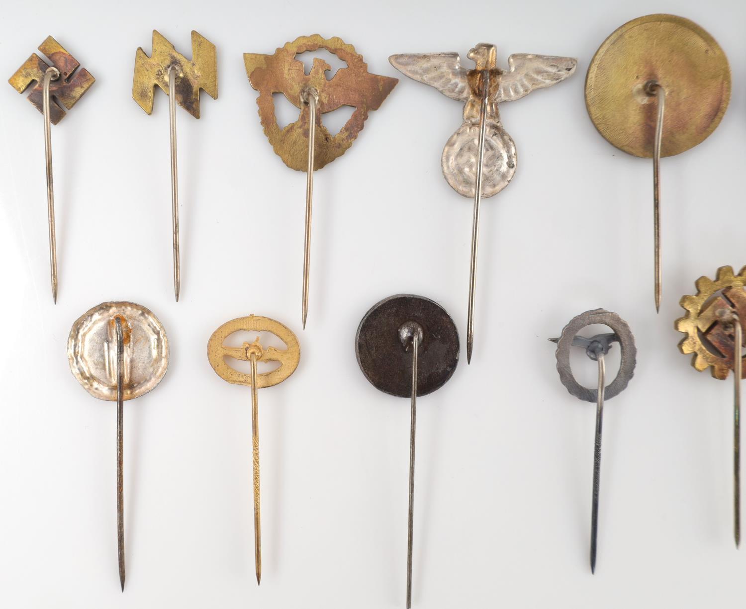 WWII KRIEGSMARINE SS AUSWEIS VARIETY OF STICK PINS