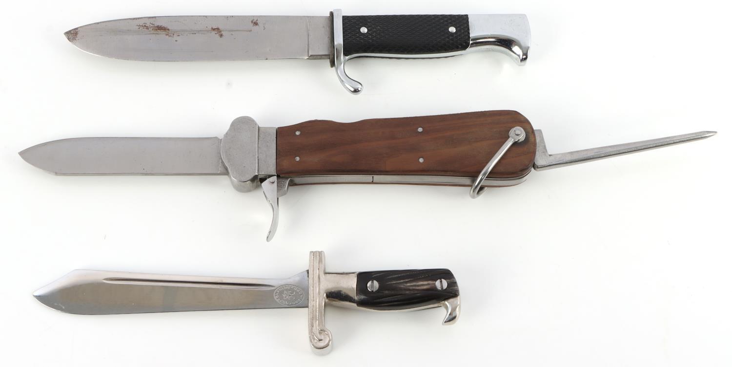 WWII GERMAN THIRD REICH KNIFE LOT OF 3