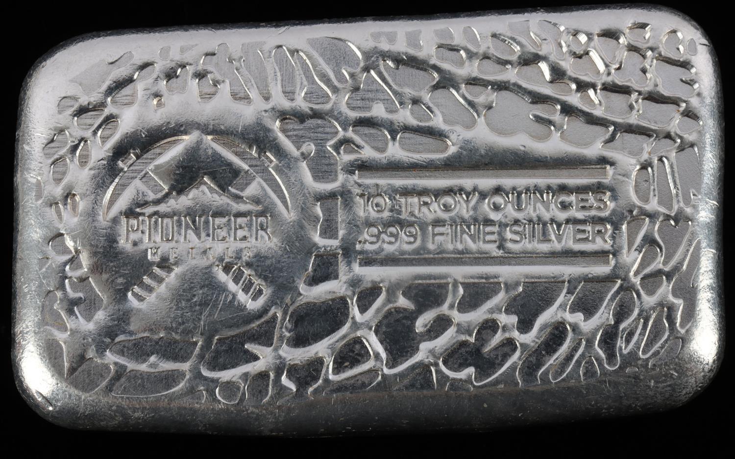 10 TROY OUNCE SILVER BULLION BAR INGOT