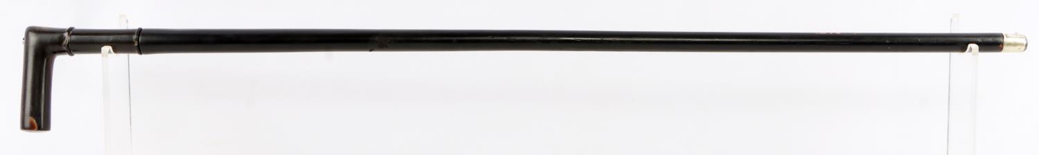 ANTIQUE 19TH CENTURY GUN CANE WALKING STICK