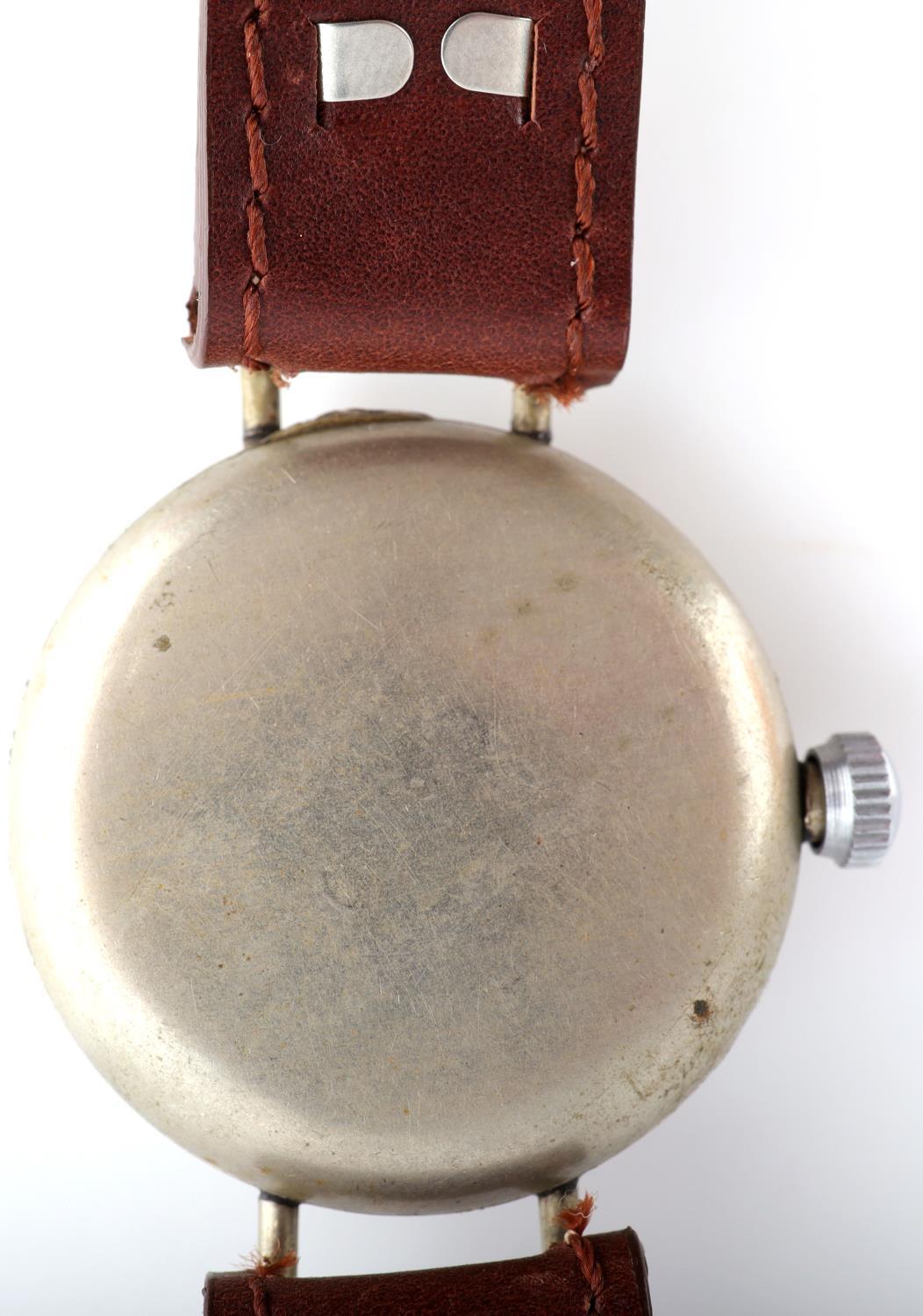 WWI OMEGA ENAMEL OFFICER'S WRIST WATCH