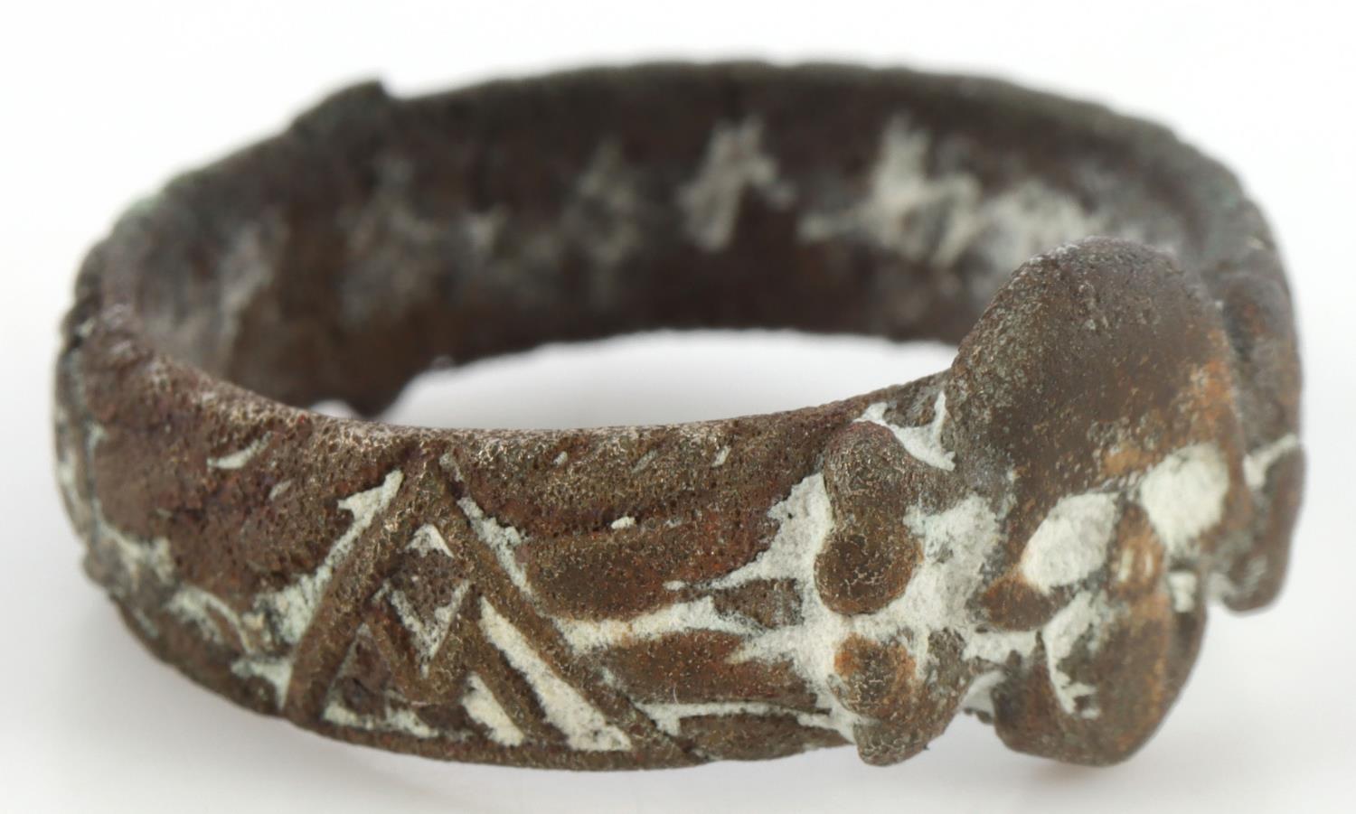 WWII GERMAN THIRD REICH SS HONOR RING EXCAVATED