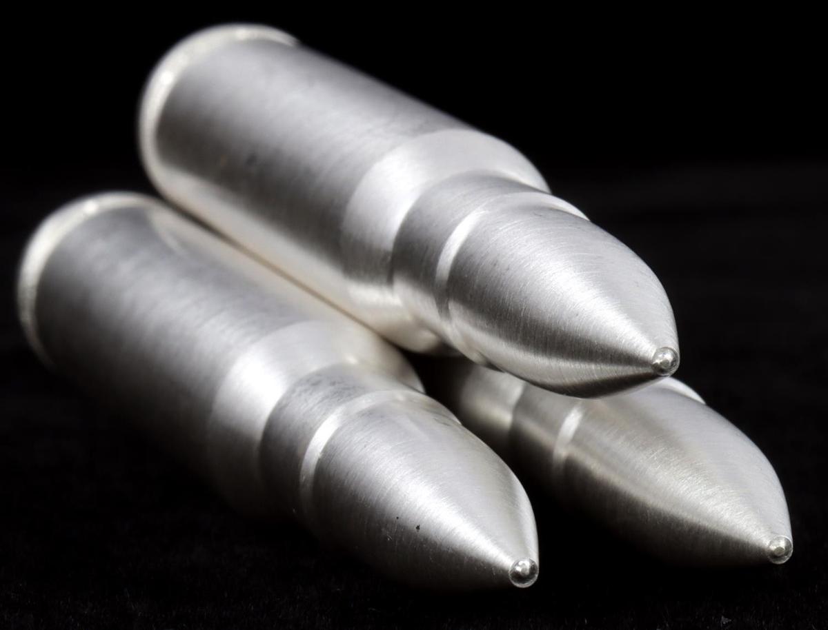 SILVER BULLET BULLION .308 CAL AMMO REPLICA 6 OZ