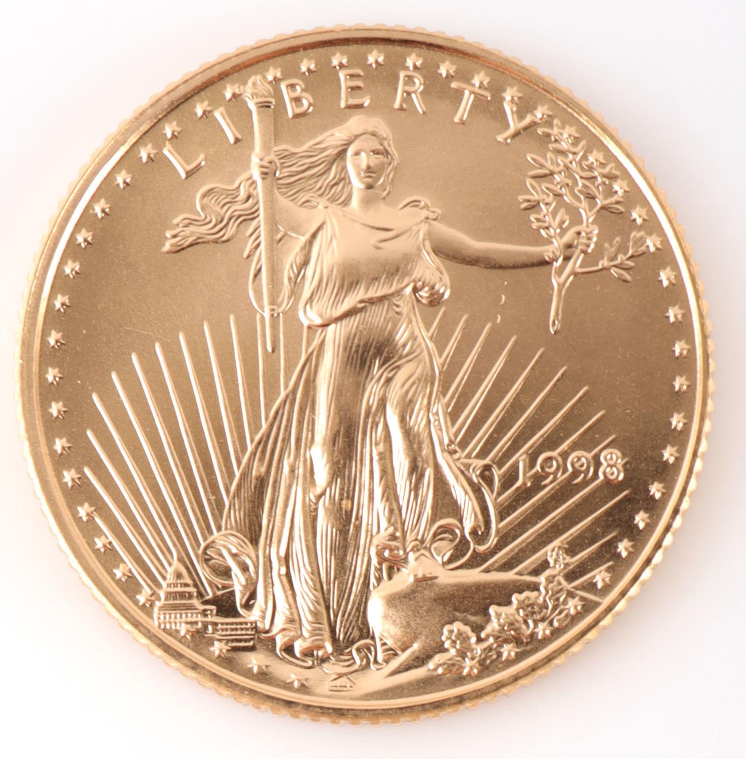 1998 1/4 AMERICAN GOLD EAGLE GOLD COIN