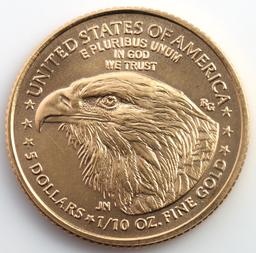 1/10TH OZ GOLD AMERICAN EAGLE COIN