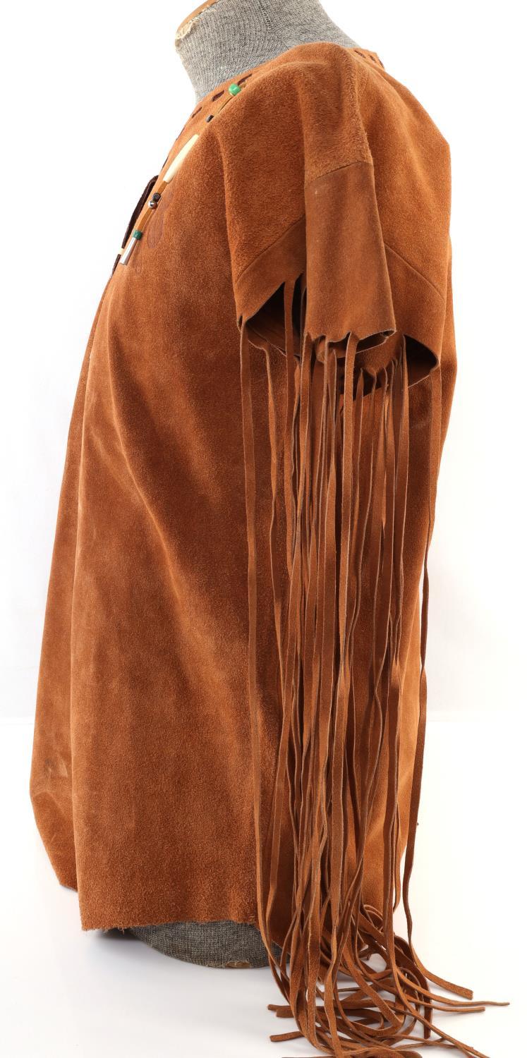 POCAHONTAS LEATHER VINTAGE BUCK SKIN SHIRT