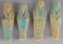 LOT OF 13 EGYPTIAN DUG FAIENCE COLLECTION