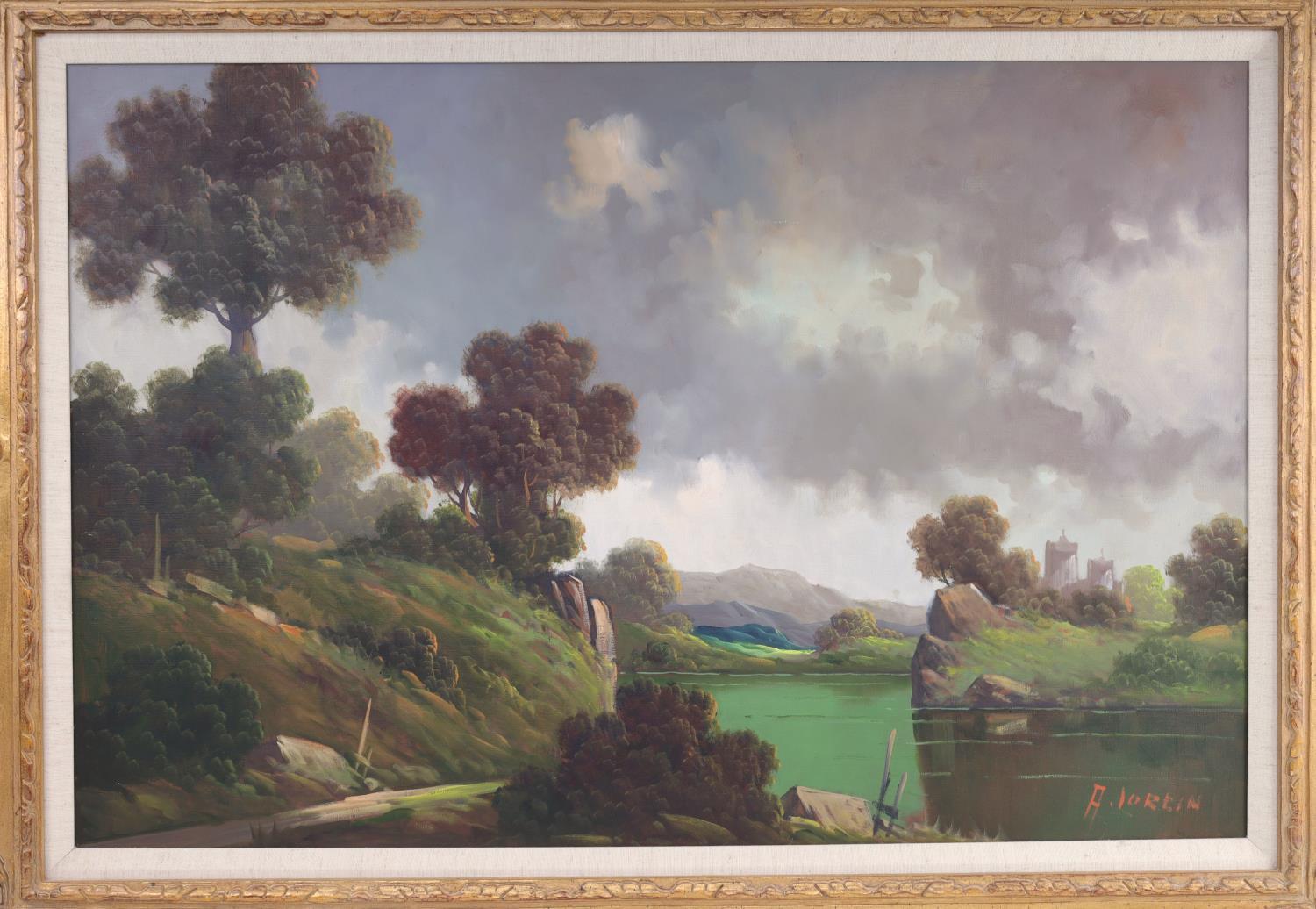 A. LOREIN 20TH CENTURY LANDSCAPE OIL ON CANVAS