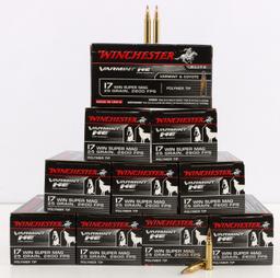 500 ROUNDS OF WINCHESTER .17 SUPER MAG AMMUNITION