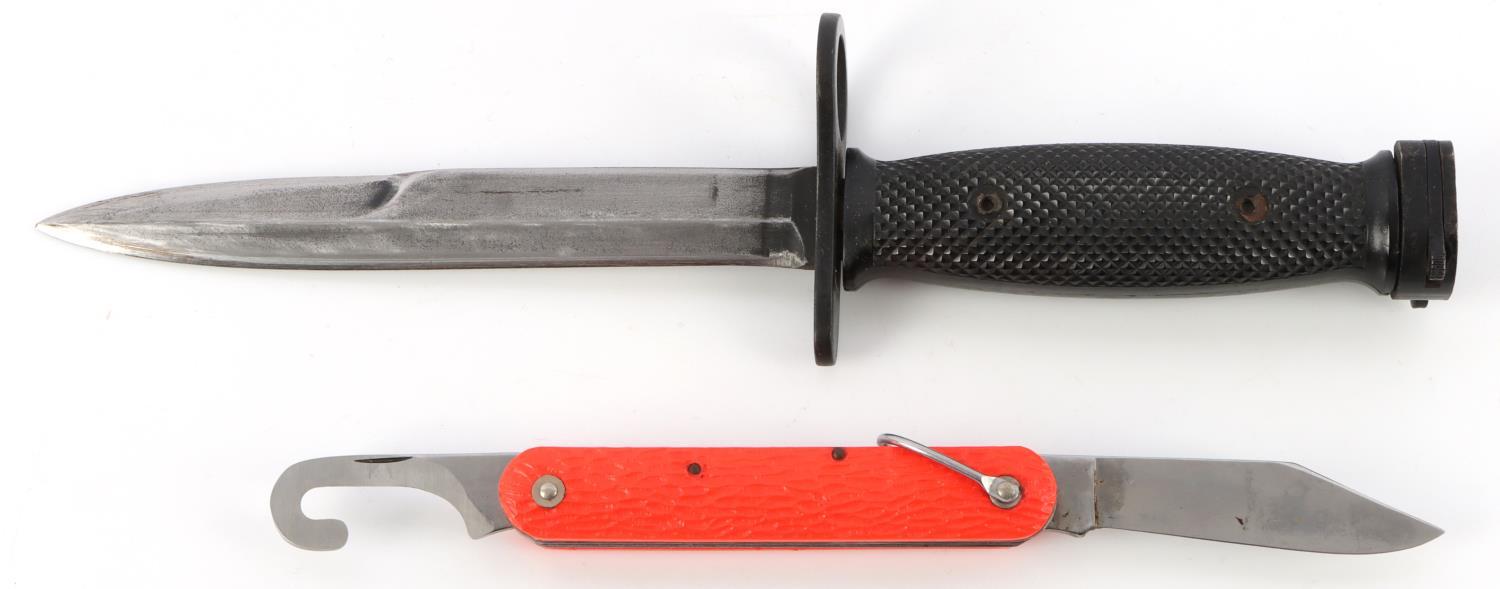 CAMILLUS MC1 PARATROOP KNIFE & MILPAR M7 BAYONET