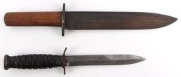 COLUMBIA SC 1863 BOWIE KNIFE & US M3 & USM8 LOT