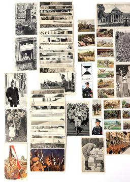 127 WWII GERMAN REICH CIGARETTE CARDS & FULL ALBUM