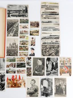 127 WWII GERMAN REICH CIGARETTE CARDS & FULL ALBUM