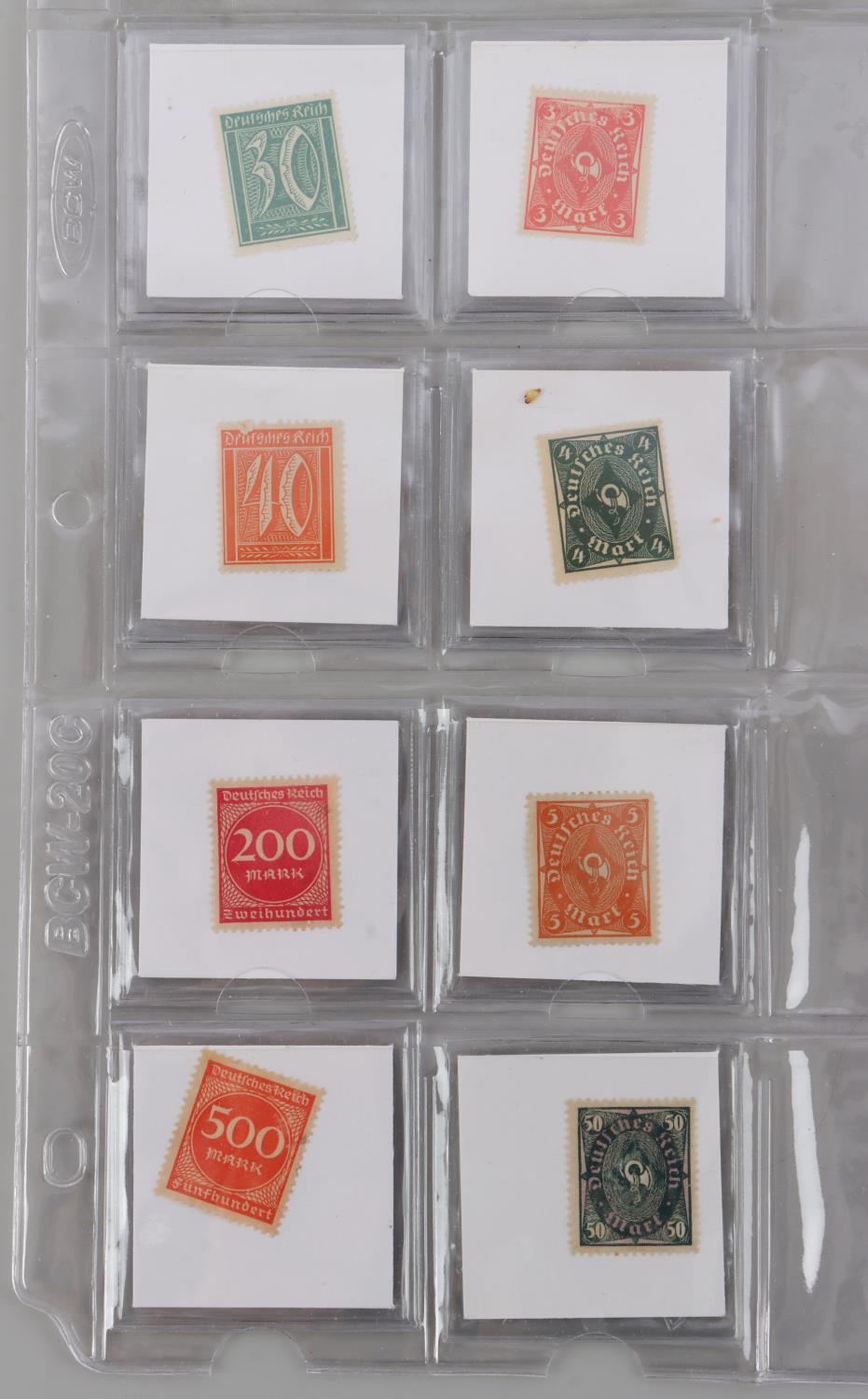 PRE WWII GERMAN STAMPS & HITLER PLATE BLOCK