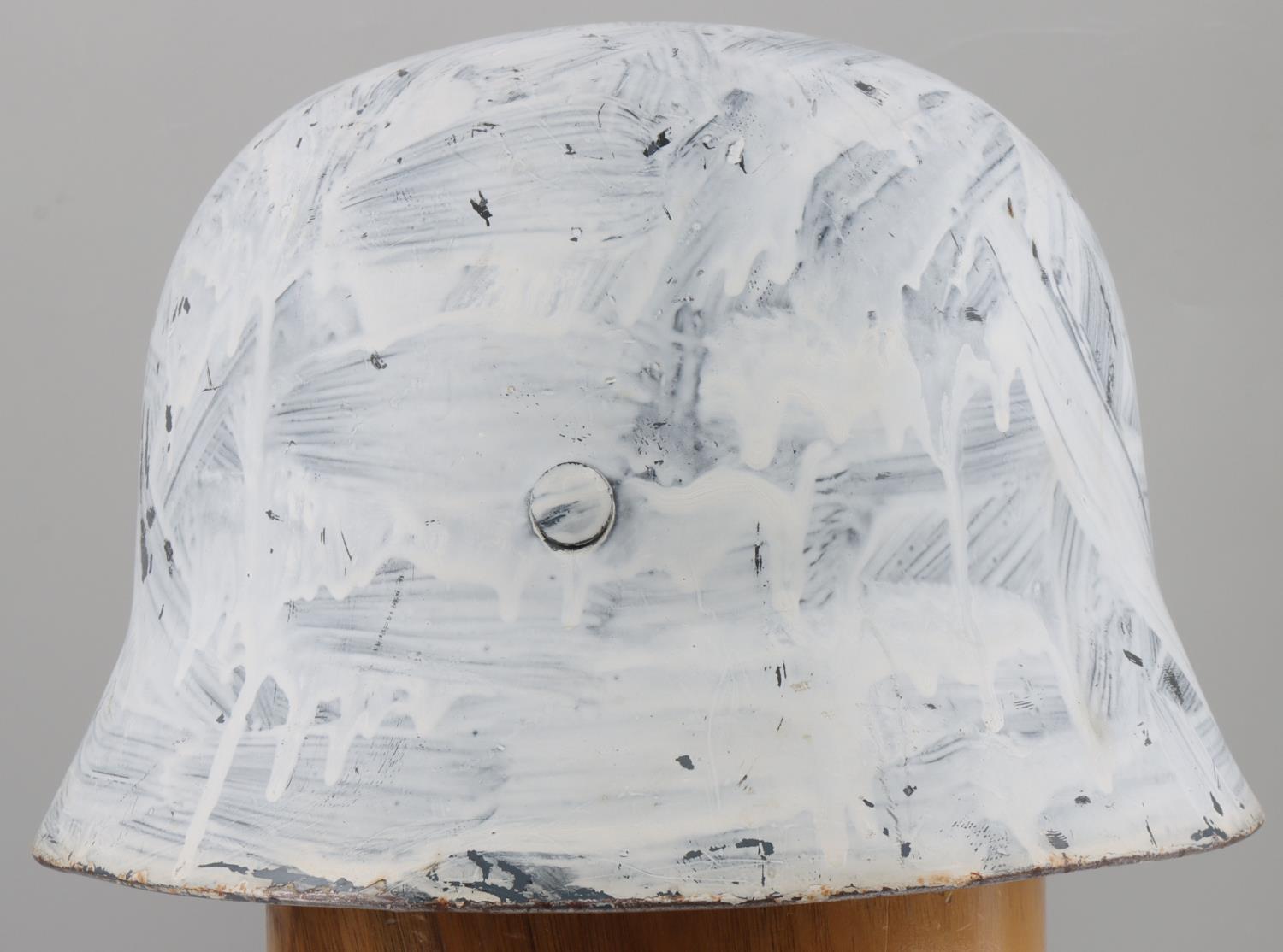 WWII GERMAN THIRD REICH M42 WINTER CAMO HELMET