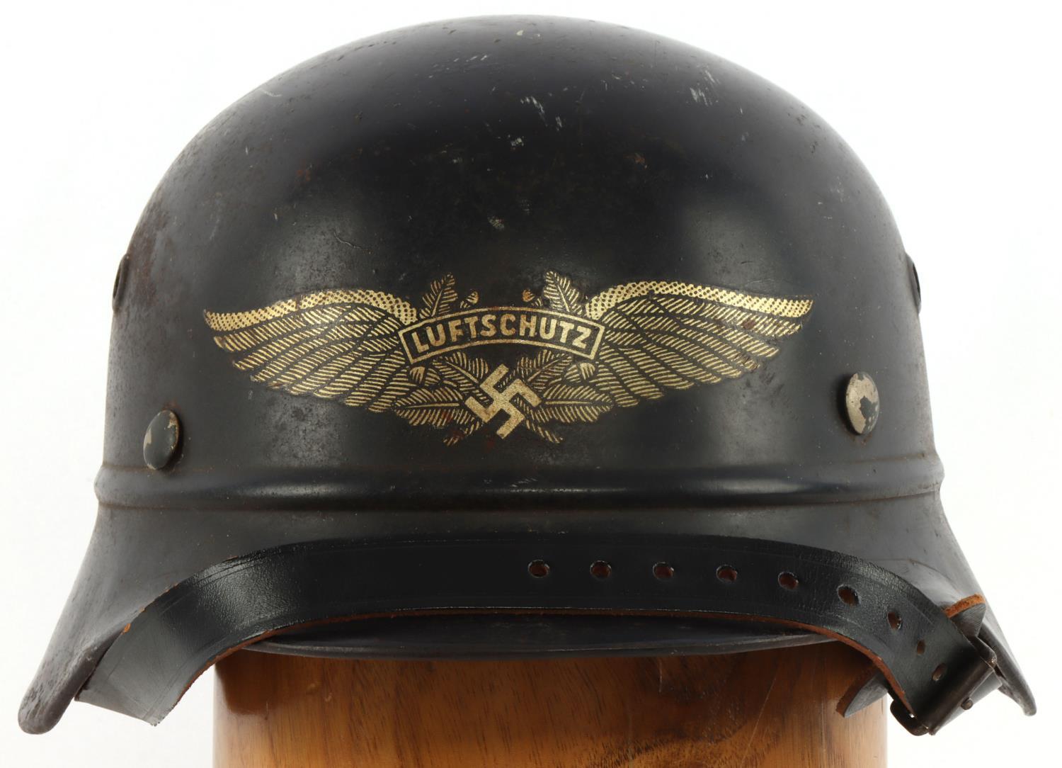 WWII GERMAN LUFTSCHUTZ HELMET DATED 1943