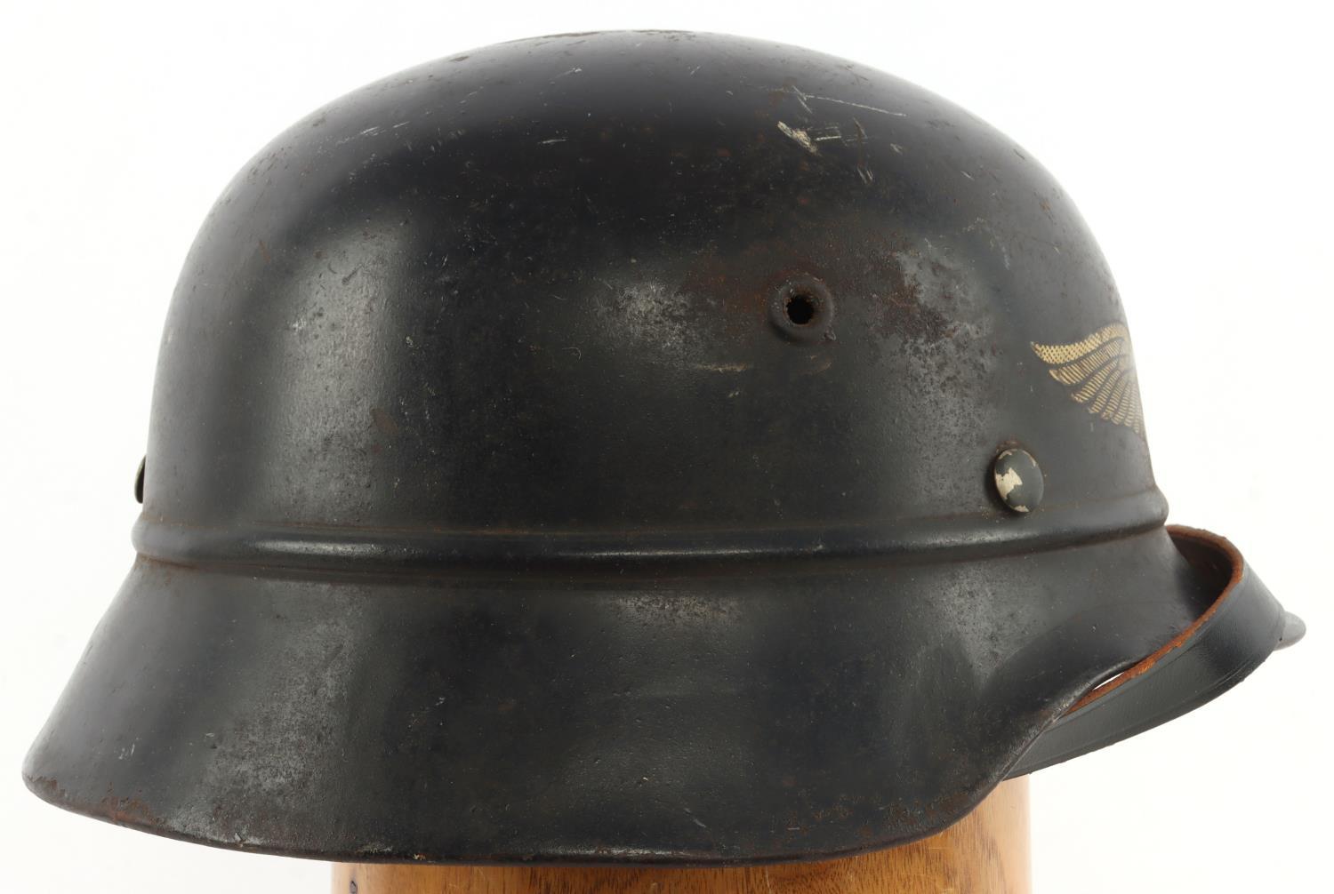 WWII GERMAN LUFTSCHUTZ HELMET DATED 1943