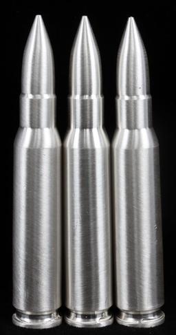 SILVER BULLET BULLION ROUND .308 CAL 6 OZ TOTAL