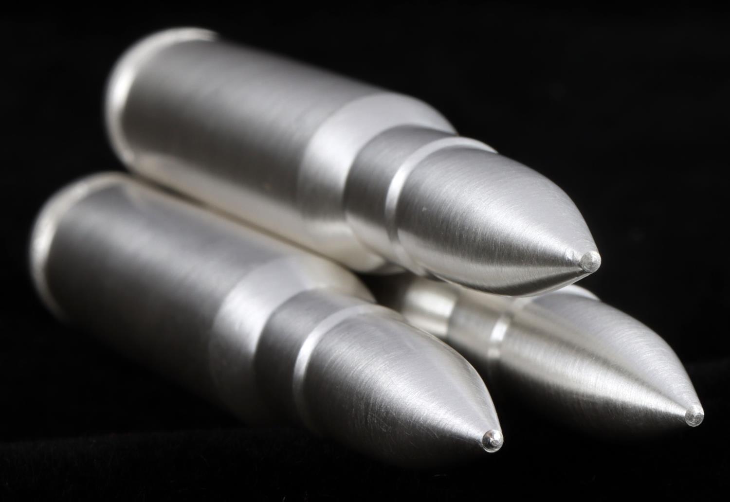 SILVER BULLET BULLION ROUND .308 CAL 6 OZ TOTAL