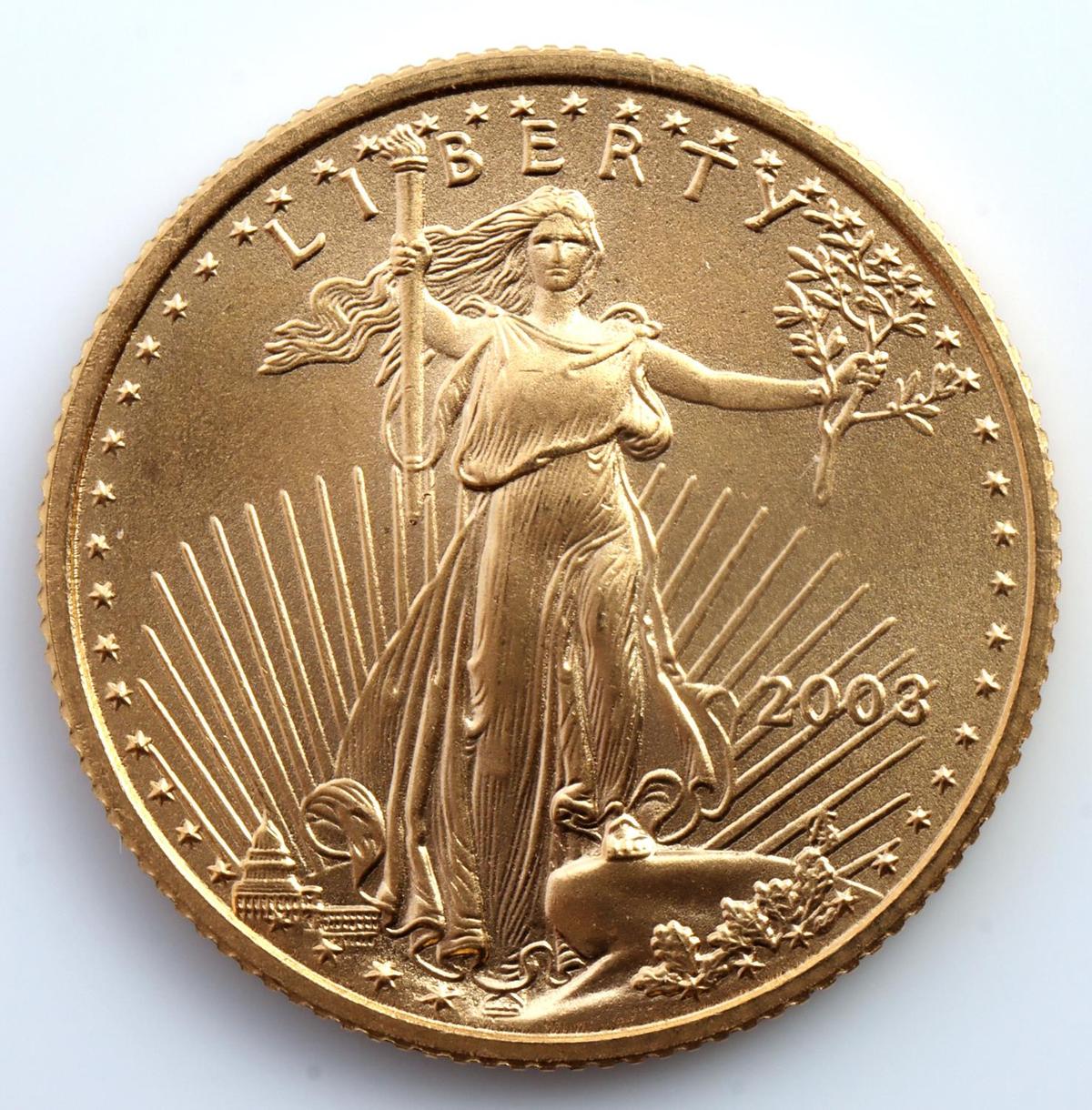 AMERICAN GOLD EAGLE 1/4 OZ GOLD COIN 2003