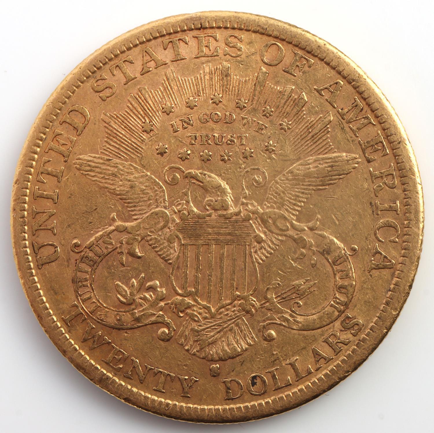1882 S TWENTY DOLLAR LIBERTY HEAD GOLD COIN