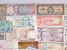 LARGE LOT OF CURRENCY FROM AROUND THE WORLD