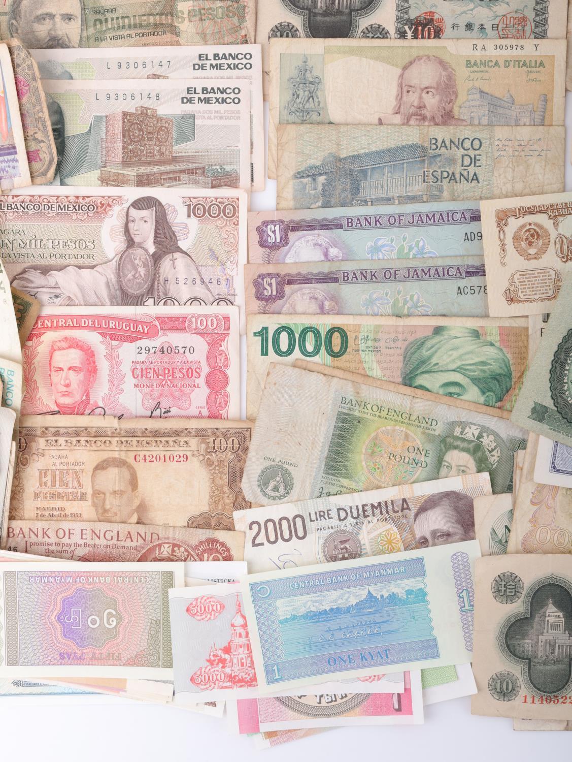 LARGE LOT OF CURRENCY FROM AROUND THE WORLD