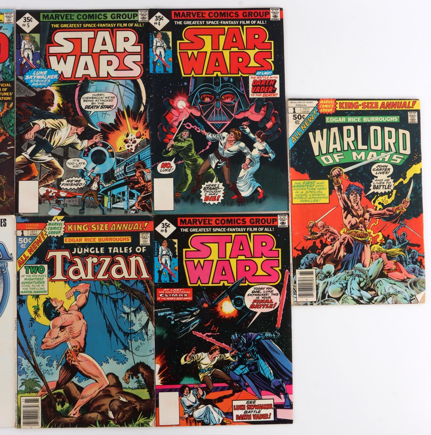 LOT OF 70'S & 80'S MARVEL COMICS STAR WARS TARZAN