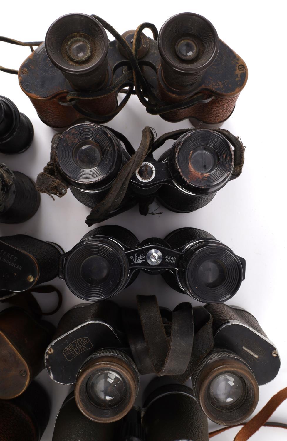 LARGE COLLECTION OF BINOCULARS FRENCH U.S. GERMAN