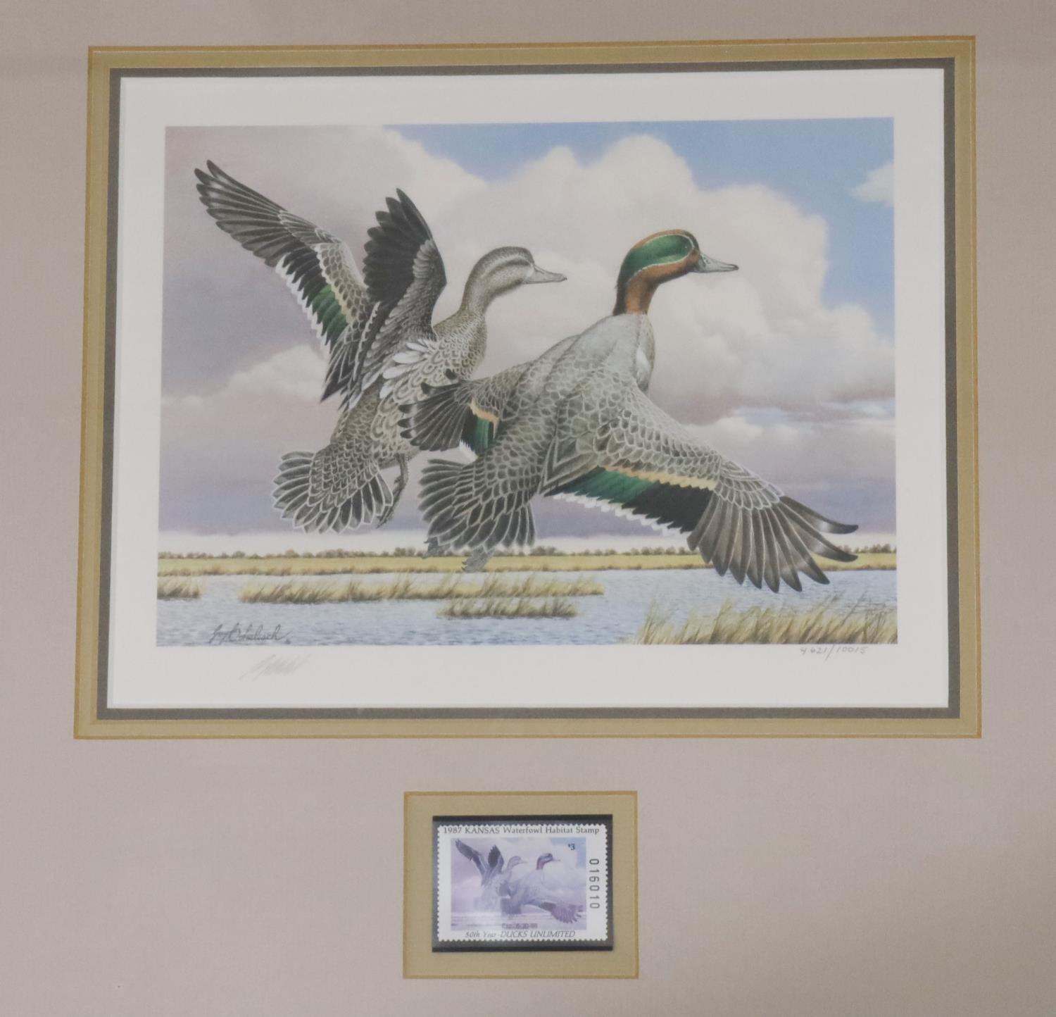 LOT OF 13 DUCK STAMPS AND SIGNED PRINTS